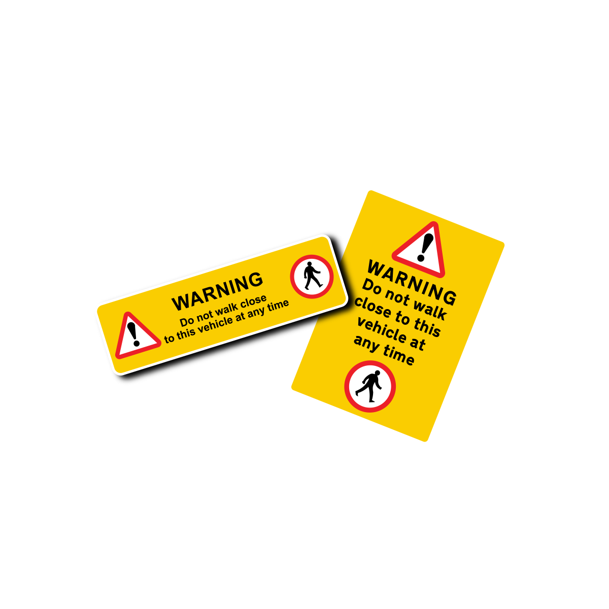 PEDESTRIAN WARNING Stickers